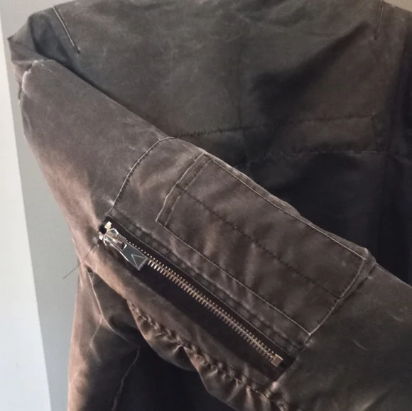 Eleven Paris stonewash Grey Bis Bomber Jacket sz L, Retro, urban - Picture 5 of 7